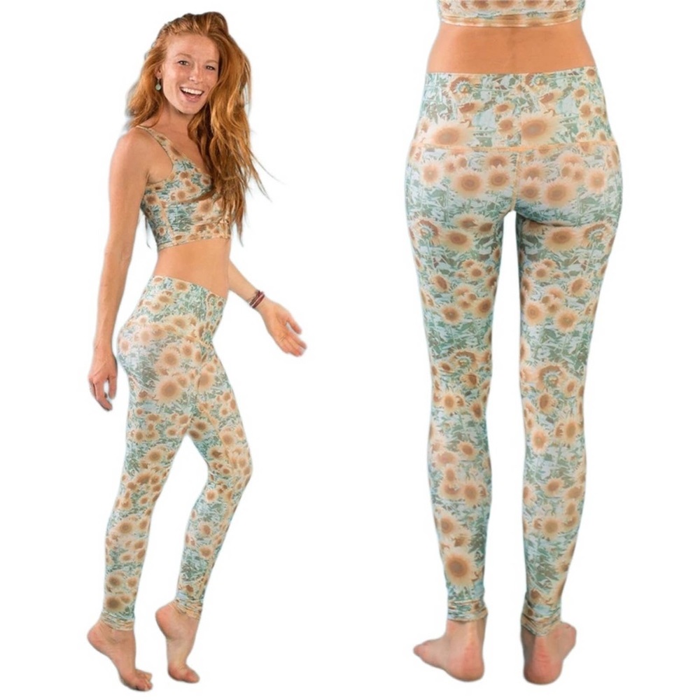 🎯NWT Teeki Sunrise: Chief Sun You Make Me Rise Legging Size Large